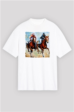Jokey Beyaz Oversize Tişört Oversize T-shirt - TişörtFabrikası