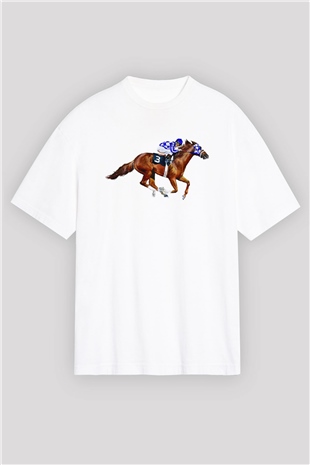 Jokey Beyaz Oversize Tişört Oversize T-shirt - TişörtFabrikası