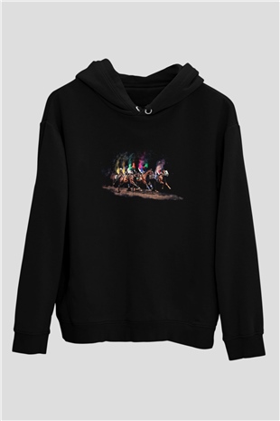 Jokey Siyah Unisex Kapüşonlu Sweatshirt
