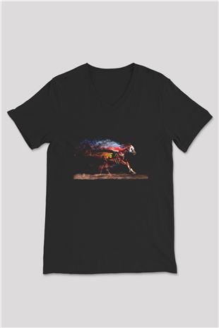 Jokey Siyah Unisex V Yaka Tişört