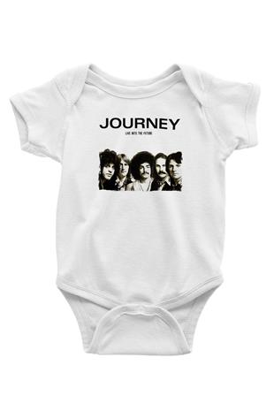 Journey Baskılı Beyaz Unisex Bebek Body - Zıbın