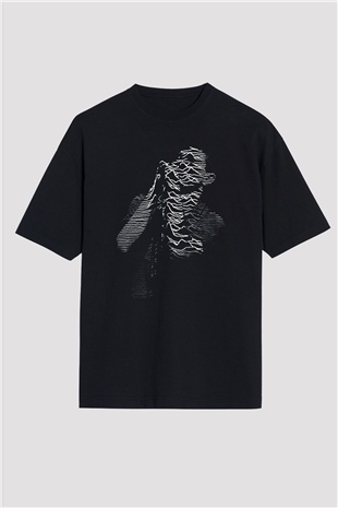 Joy Division Siyah Unisex Oversize Tişört T-Shirt