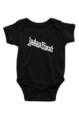Judas Priest Baskılı Siyah Bebek Body - Zıbın