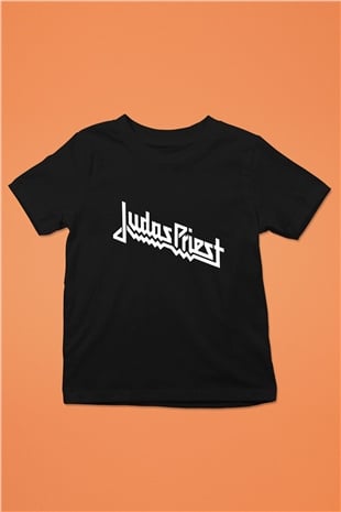 Judas Priest Baskılı Siyah Unisex Çocuk Tişört