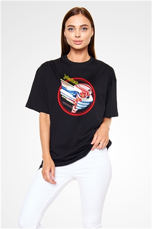 Judas Priest Siyah Unisex Oversize Tişört T-Shirt