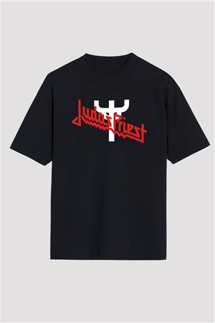 Judas Priest Siyah Unisex Oversize Tişört T-Shirt