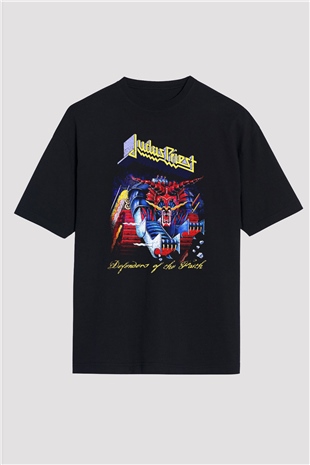 Judas Priest Siyah Unisex Oversize Tişört T-Shirt
