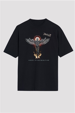 Judas Priest Siyah Unisex Oversize Tişört T-Shirt