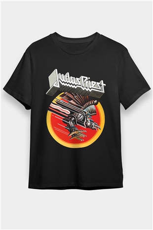 Judas Priest Siyah Unisex Tişört T-Shirt - TişörtFabrikası