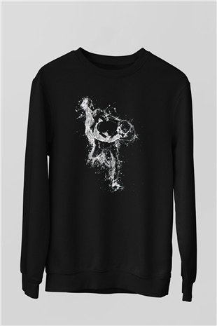 Judo Baskılı Unisex Siyah  Sweatshirt