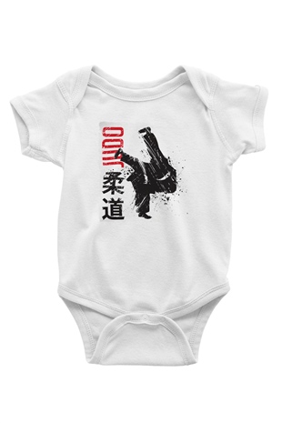 Judo Beyaz Bebek Body - Zıbın