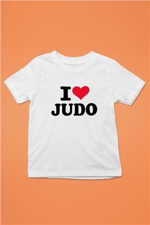 Judo Beyaz Unisex Çocuk Tişört