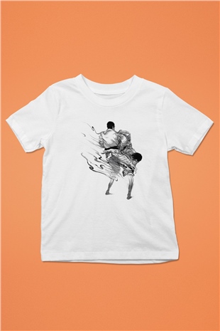 Judo Beyaz Unisex Çocuk Tişört