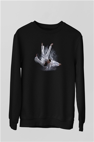 Judo Siyah Unisex Sweatshirt