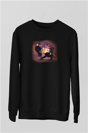 Judo Siyah Unisex Sweatshirt