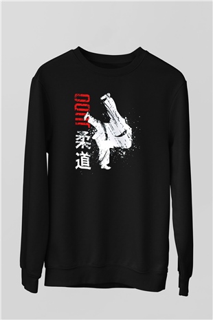 Judo Siyah Unisex Sweatshirt