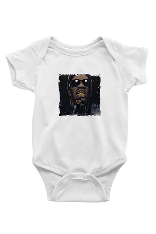 Juicy J Baskılı Unisex Beyaz Bebek Body - Zıbın