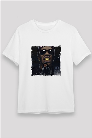 Juicy J Baskılı Unisex Beyaz Tişört