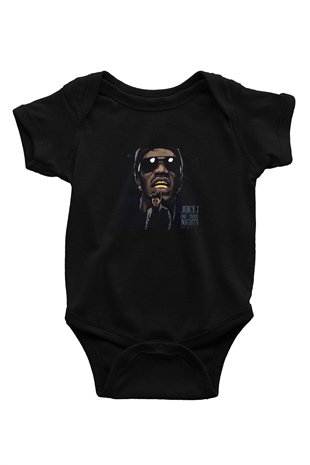 Juicy J Baskılı Unisex Siyah Bebek Body - Zıbın