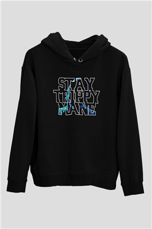 Juicy-J Siyah Unisex Kapüşonlu Sweatshirt