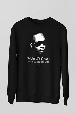 Juicy-J Siyah Unisex Sweatshirt