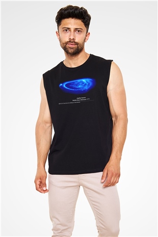 Jüpiter Siyah Unisex Kolsuz Tişört
