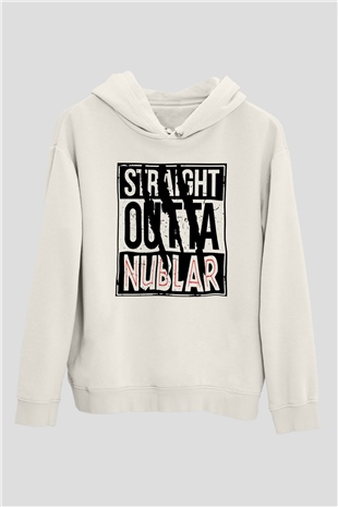 Jurassic Park Beyaz Unisex Hoodie
