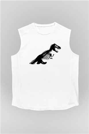 Jurassic Park Beyaz Unisex Kolsuz Tişört