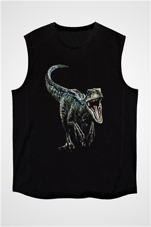 Jurassic Park Siyah Unisex Kolsuz Tişört
