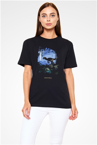 Jurassic Park Siyah Unisex Tişört T-Shirt
