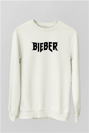 Justin Bieber Beyaz Unisex Sweatshirt