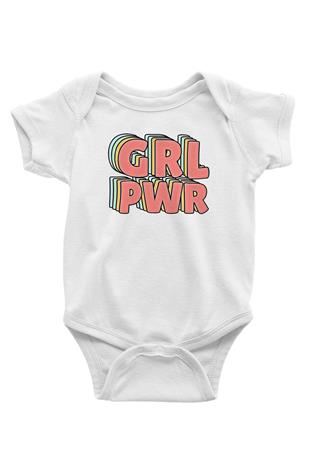 Kadınlar Günü Baskılı Beyaz Unisex Bebek Body - Zıbın