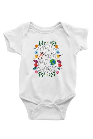 Kadınlar Günü Baskılı Beyaz Unisex Bebek Body - Zıbın