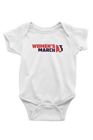 Kadınlar Günü Baskılı Beyaz Unisex Bebek Body - Zıbın