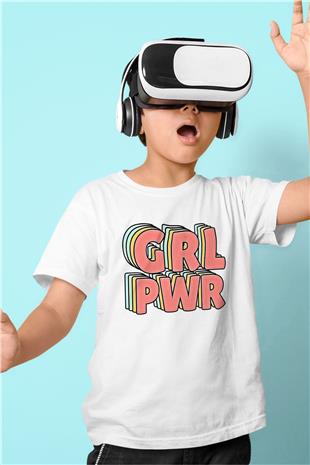 Kadınlar Günü Baskılı Beyaz Unisex Beyaz Çocuk Tişört - Tshirt