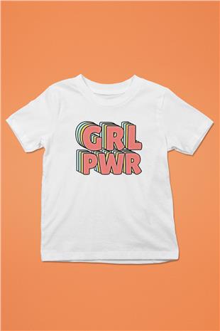 Kadınlar Günü Baskılı Beyaz Unisex Beyaz Çocuk Tişört - Tshirt