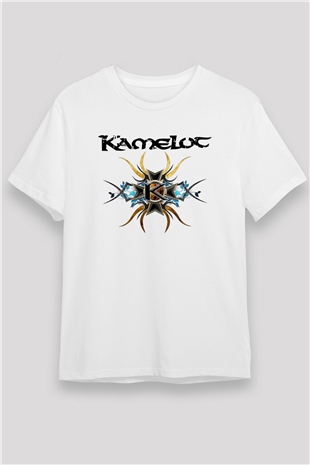 Kamelot Beyaz Unisex Tişört T-Shirt - TişörtFabrikası