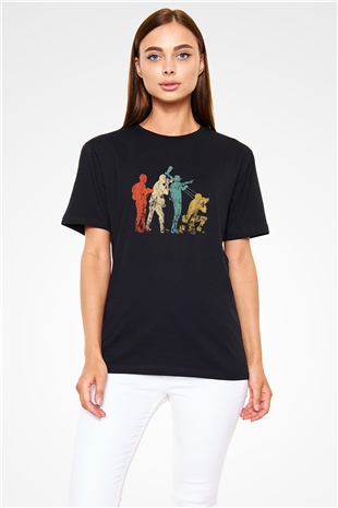 Kameraman Siyah Unisex Tişört T-Shirt - TişörtFabrikası