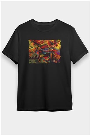 Kanaviçe Siyah Unisex Tişört T-Shirt - TişörtFabrikası