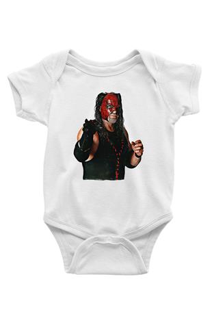 Kane Baskılı Beyaz Unisex Bebek Body - Zıbın