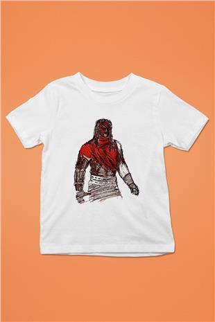 Kane Baskılı Beyaz Unisex Beyaz Çocuk Tişört - Tshirt