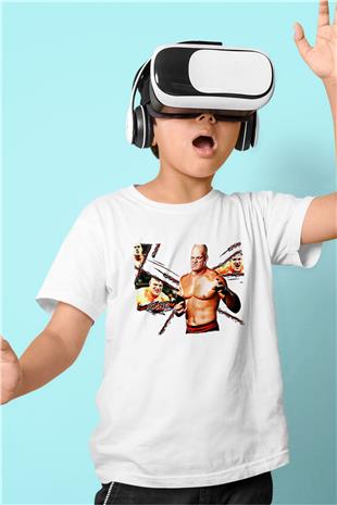 Kane Baskılı Beyaz Unisex Beyaz Çocuk Tişört - Tshirt