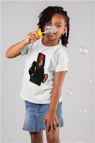 Kane Baskılı Beyaz Unisex Beyaz Çocuk Tişört - Tshirt
