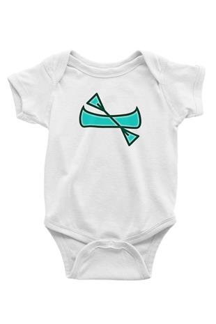 Kano Baskılı Beyaz Bebek Body - Zıbın