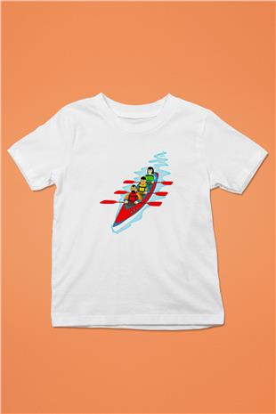 Kano Baskılı Unisex Beyaz Çocuk Tişört - Tshirt