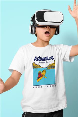 Kano Baskılı Unisex Beyaz Çocuk Tişört - Tshirt