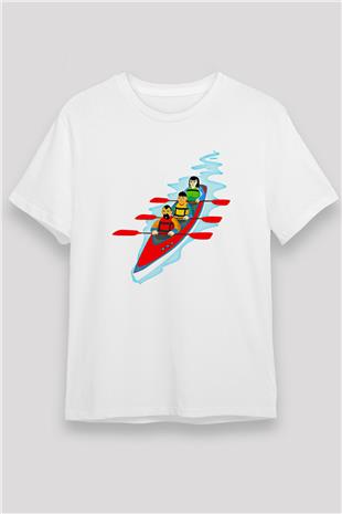 Kano Baskılı Unisex Beyaz Tişört - Tshirt