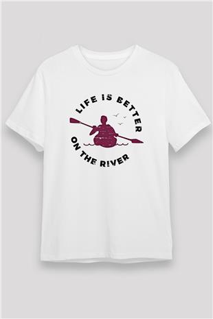 Kano Baskılı Unisex Beyaz Tişört - Tshirt