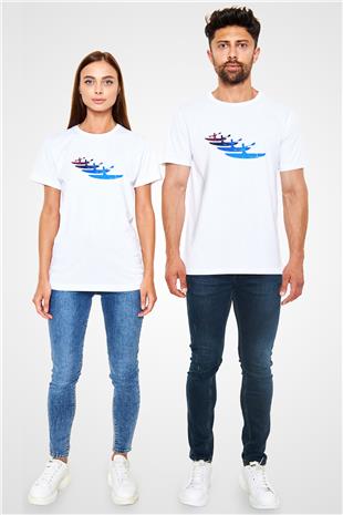 Kano Baskılı Unisex Beyaz Tişört - Tshirt