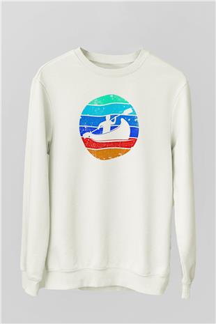 Kano Baskılı Unisex Ekru Sweatshirt